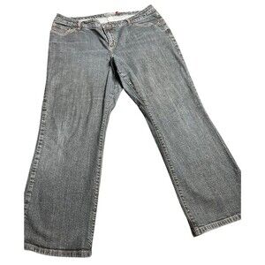 Venezia Jeans Women's 4 Petite Blue Stretch Bootcut Dark Wash Straight Leg Pants